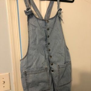 🦋 Light Blue Short Overalls